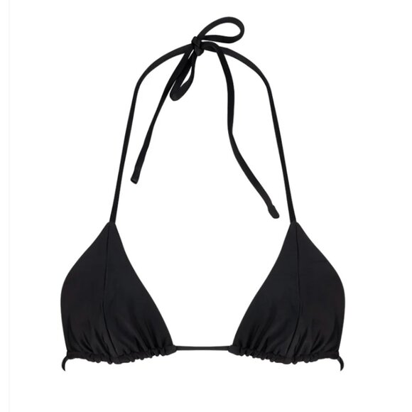 Marley Reversible Top in Black Matte & Ribbed Reversible & Marley Black Bottom - Picture 2 of 5